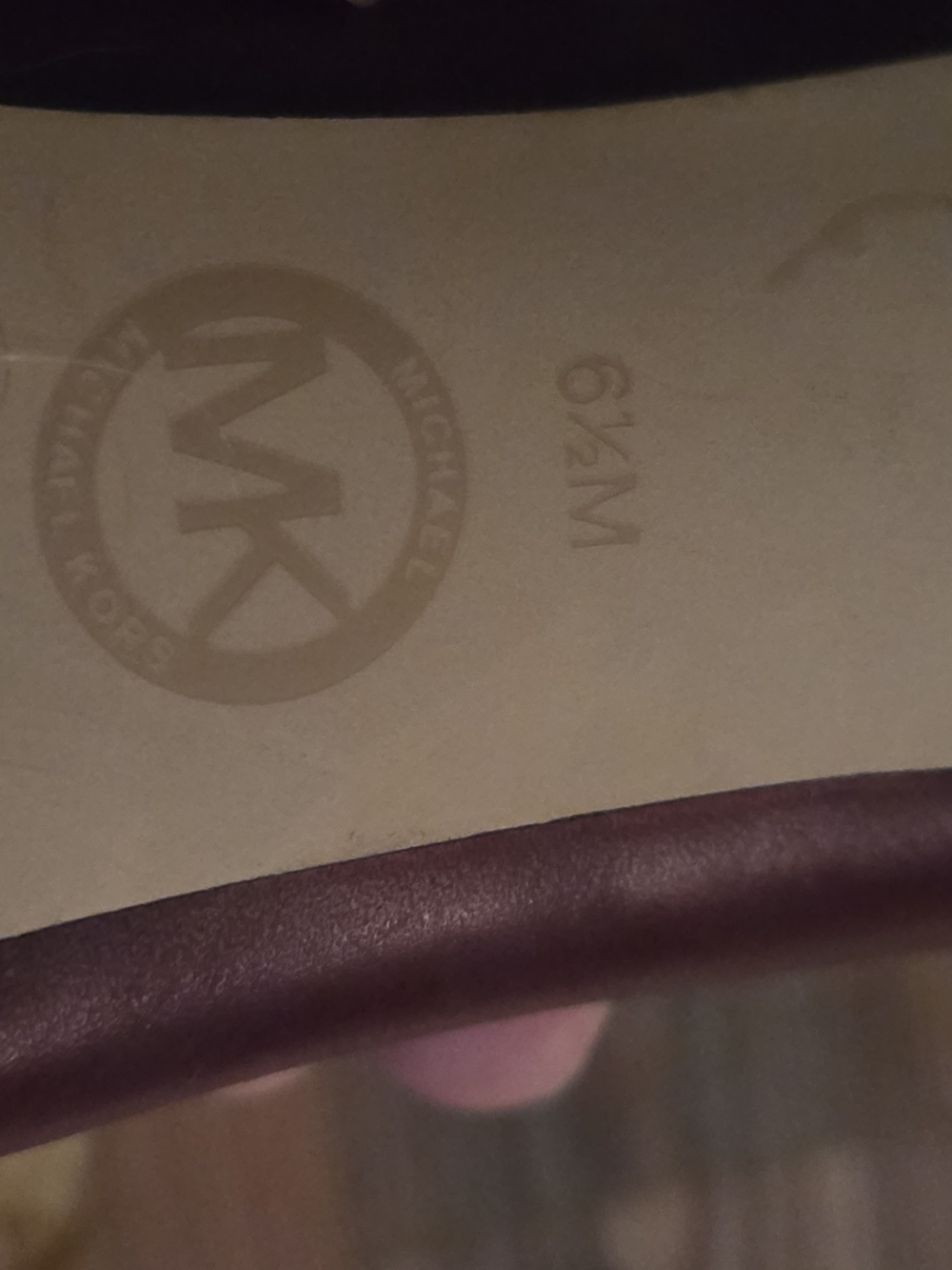 Michael Kors Women's Burgundy Leather Pumps - Picture 5 of 6